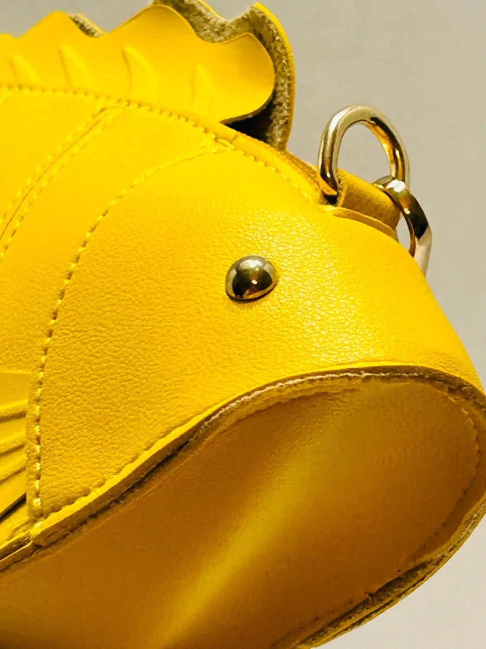 Yellow Fish-Shaped purse - Fashionable Fish Purse clutch/ crossbody.
